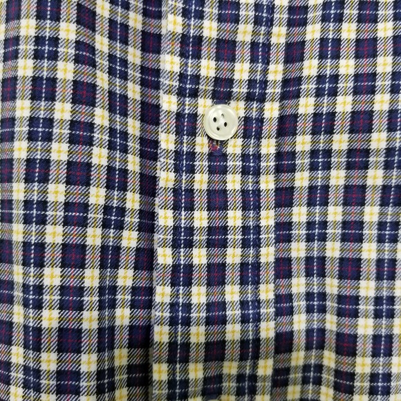 Tommy Hilfiger Men's Shirt Medium Blue Plaid Check  Long Sleeve - Picture 3 of 10